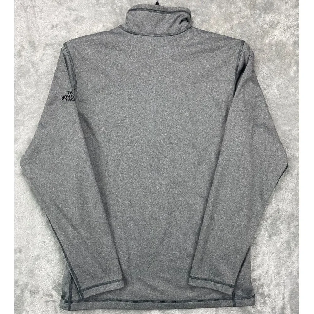 Rare North Face Mens Golf Pullover Size Medium Gray 1/4 Zip Santa Slam Dunk Logo